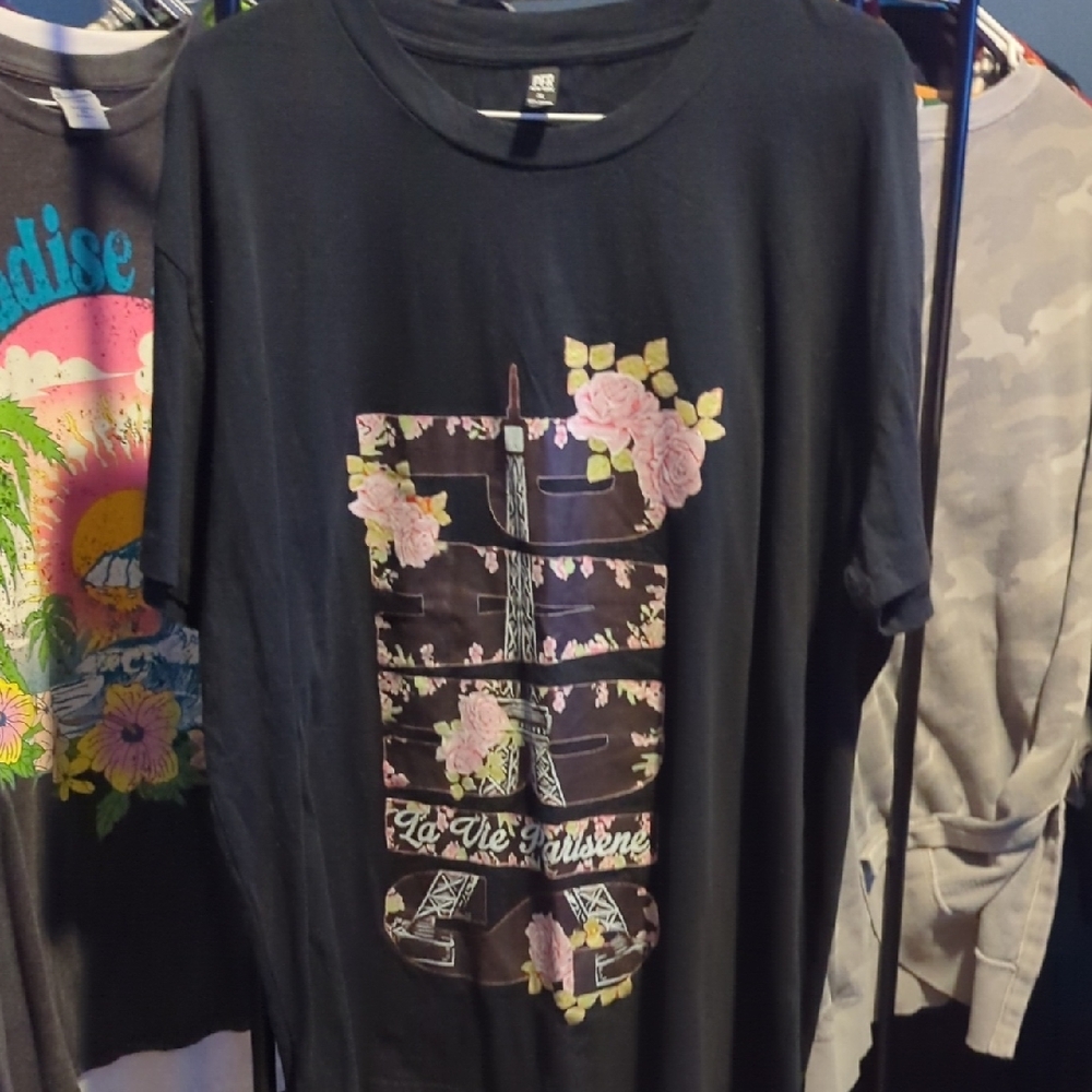 Black Graphic Short Sleeve Tee